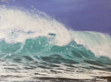 Original Expressionism Seascape Paintings by Aflatun Israilov