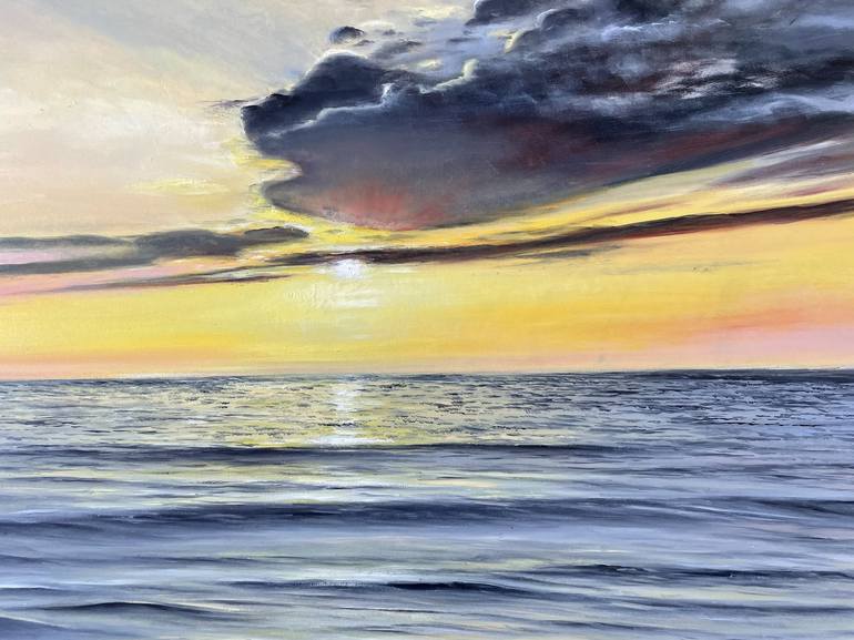 Original Impressionism Seascape Painting by Aflatun Israilov