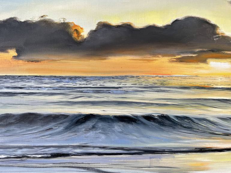 Original Photorealism Seascape Painting by Aflatun Israilov