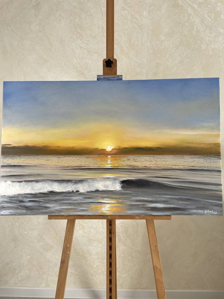 Original Seascape Painting by Aflatun Israilov