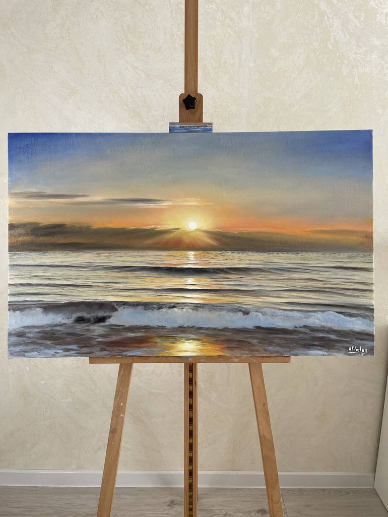 Original Seascape Painting by Aflatun Israilov