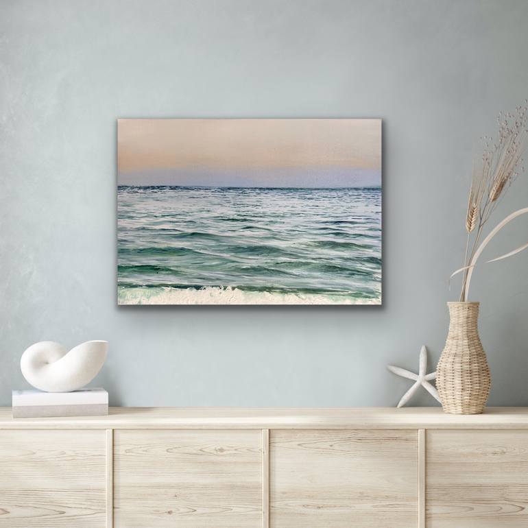 Original Photorealism Seascape Painting by Aflatun Israilov