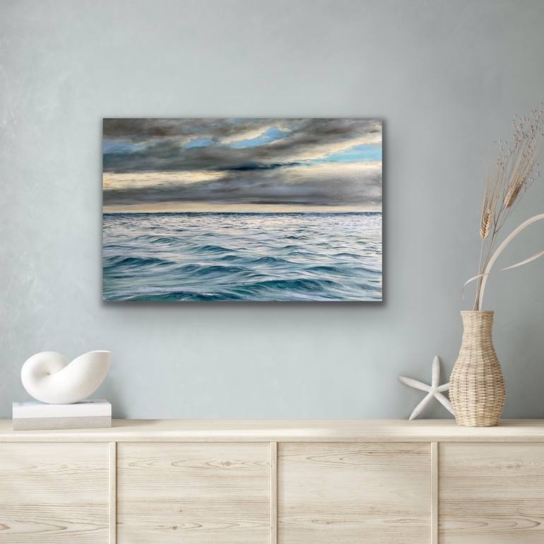 Original Figurative Seascape Painting by Aflatun Israilov