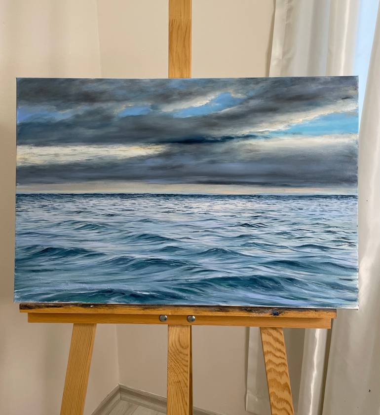 Original Figurative Seascape Painting by Aflatun Israilov