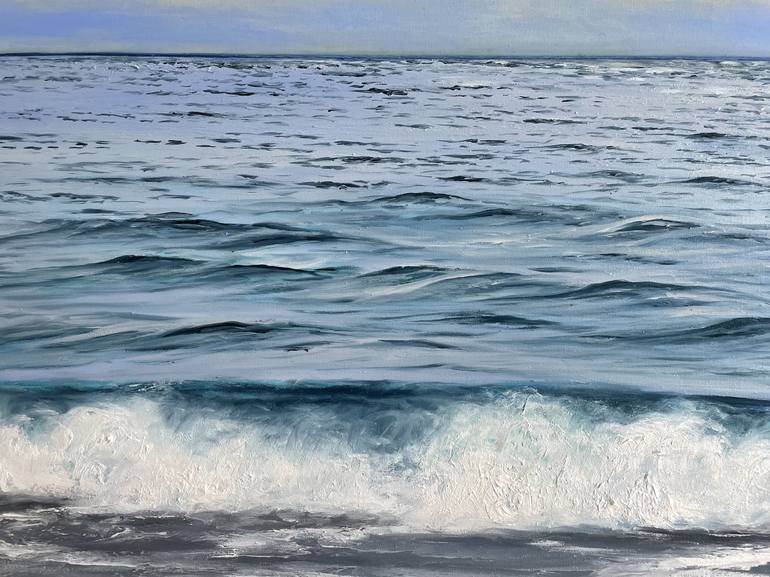 Original Photorealism Seascape Painting by Aflatun Israilov