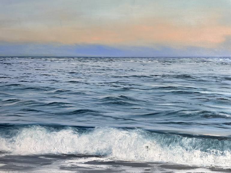 Original Photorealism Seascape Painting by Aflatun Israilov