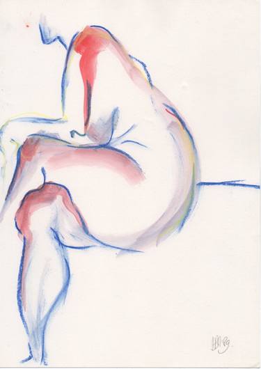 Original Nude Drawing by Barbara Munsel