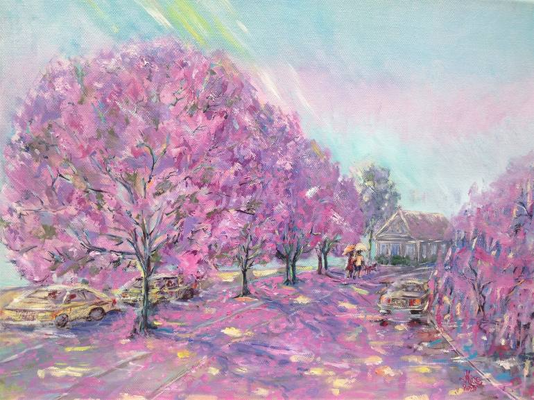 Mira. Spring In London. 2020 Painting by Mira Mira | Saatchi Art