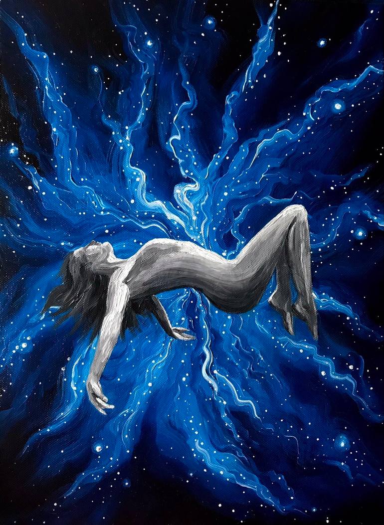 Soul in space Painting by Tetiana Yesadze | Saatchi Art Germany