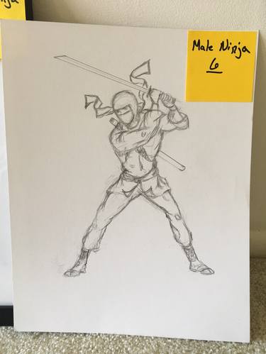 Male Ninja Sketch #6 thumb