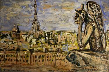 Lone Gargoyle of Notre Dame de Paris thumb
