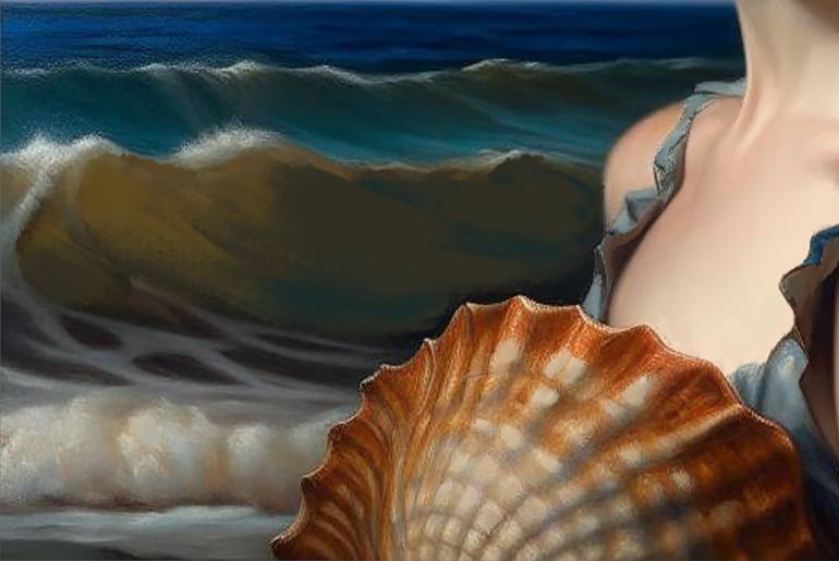 Original Color Field Painting Women Digital by Nata Shemshur