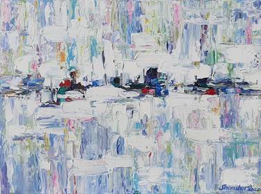 Rime ice #1 Original Acrylic Painting Landscape Canvas Art 24 by 18 Artwork thumb