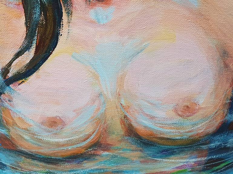 Original Figurative Nude Painting by Nata Shemshur