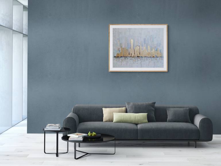 Original Art Deco Abstract Painting by Nata Shemshur