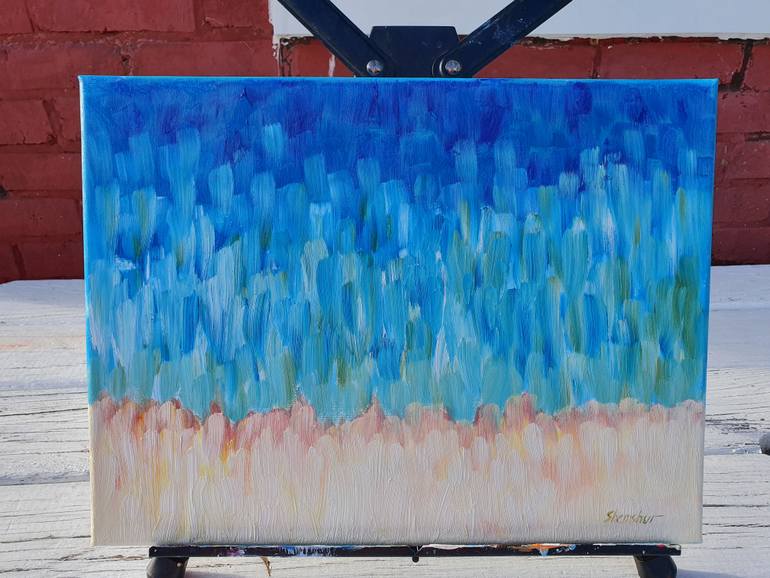 Original Abstract Expressionism Abstract Painting by Nata Shemshur