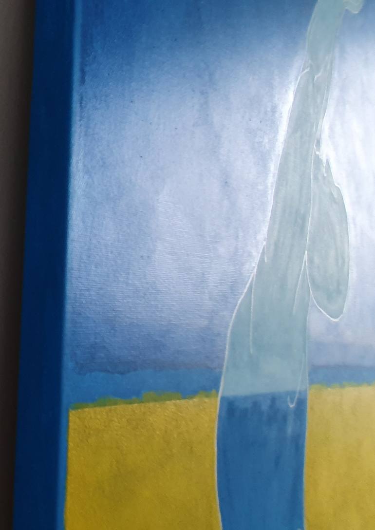 Original Abstract Expressionism Sports Painting by Nata Shemshur