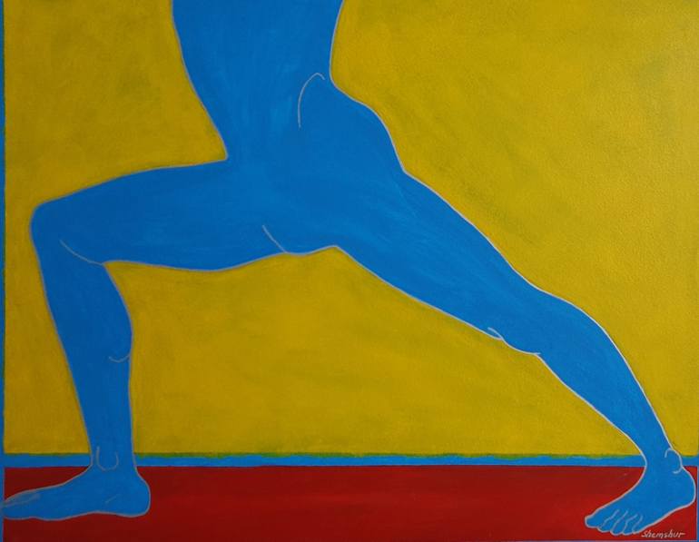 Original Conceptual Sport Painting by Nata Shemshur