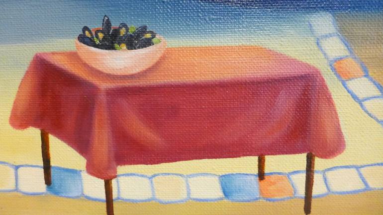 Original Realism Beach Painting by Leny Meulendijks-Wagemakers