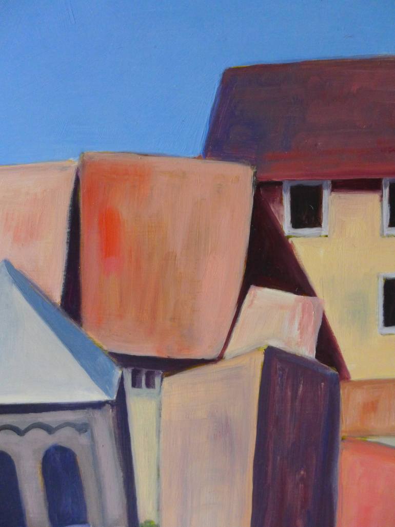 Original Realism Architecture Painting by Leny Meulendijks-wagemakers