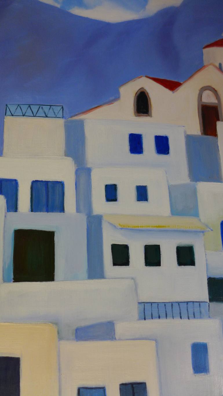 Original Architecture Painting by Leny Meulendijks-wagemakers