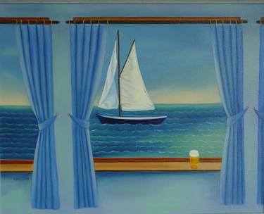 Original Realism Boat Paintings by Leny Meulendijks-wagemakers