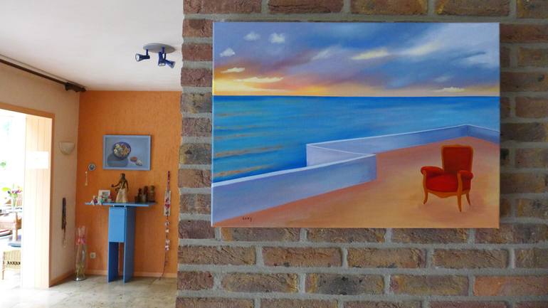 Original Seascape Painting by Leny Meulendijks-wagemakers