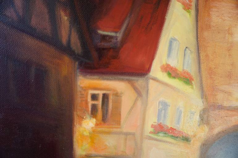 Original Fine Art Architecture Painting by Yuliana Ehof