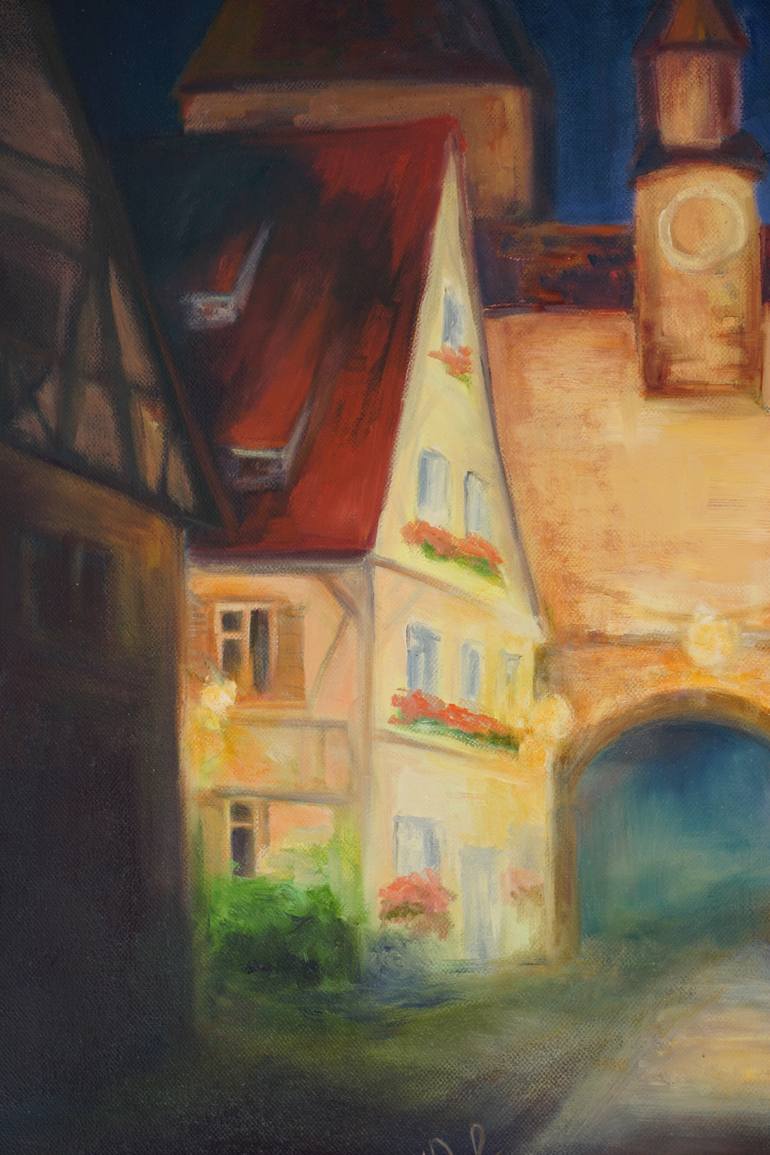 Original Fine Art Architecture Painting by Yuliana Ehof