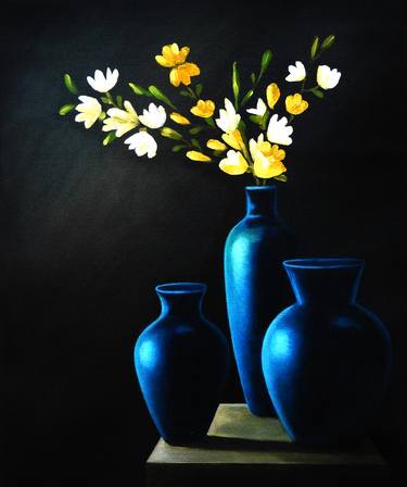 Original Still Life Paintings by Sandip Chatterjee