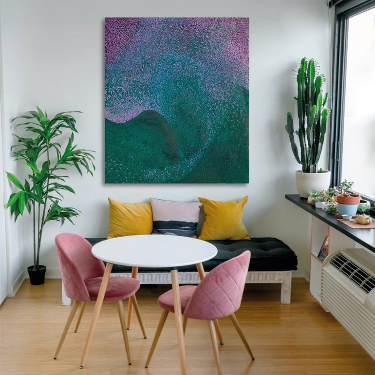Original Abstract Expressionism Abstract Painting by Chara Kontopoulou