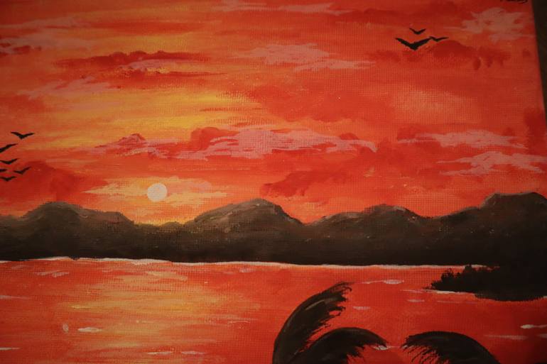 Original Abstract Landscape Painting by Aleksandra Kapral