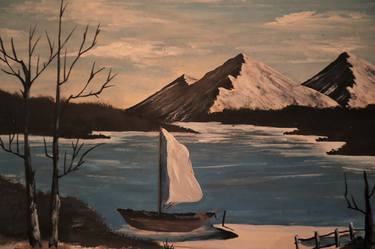 Original Realism Boat Paintings by Aleksandra Kapral