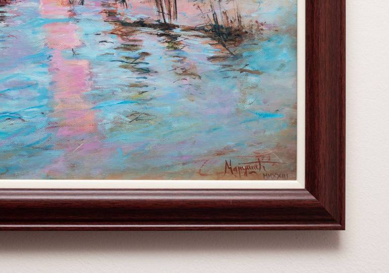 Original Impressionism Landscape Painting by Milica Marusic