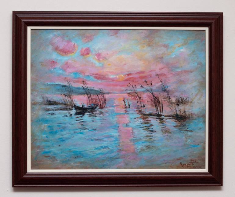 Original Impressionism Landscape Painting by Milica Marusic