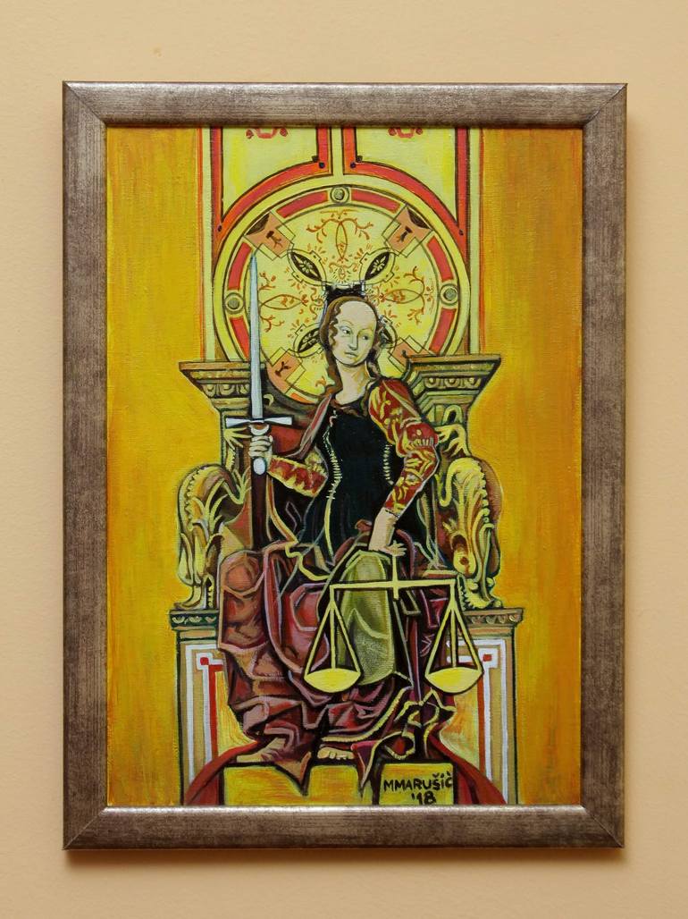 Original Art Deco Animal Painting by Milica Marusic