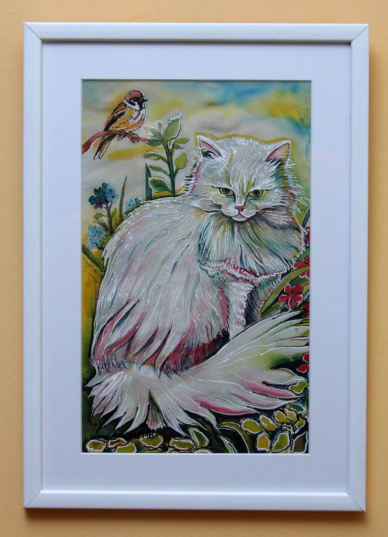 Original Art Deco Animal Painting by Milica Marusic