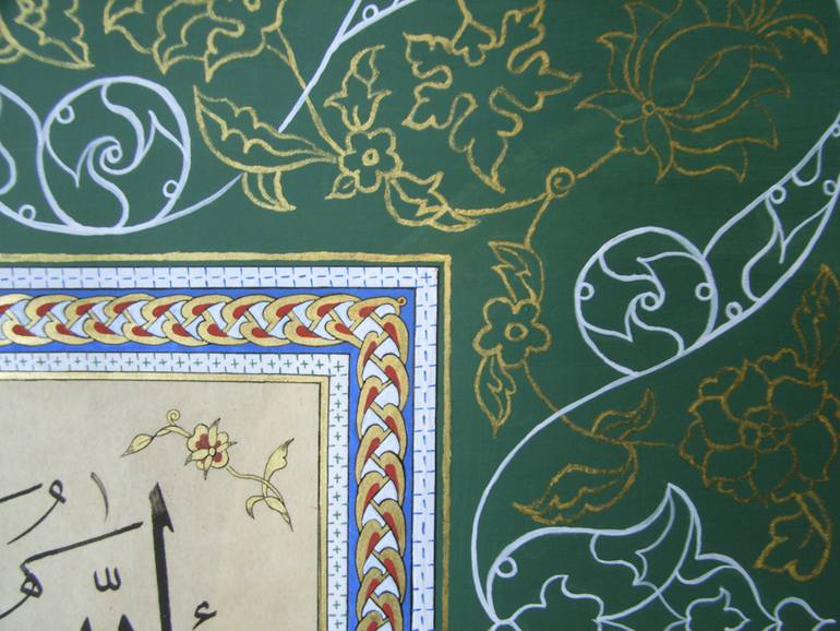 Original Illustration Calligraphy Painting by Anne-Elisabeth Seevers