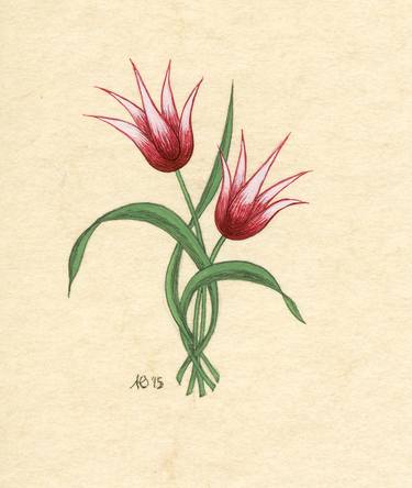 Original Floral Paintings by Anne-Elisabeth Seevers