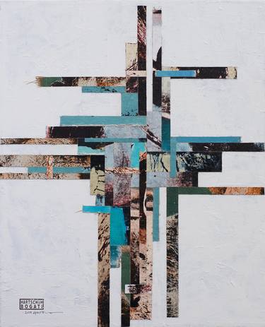 Print of Abstract Geometric Collage by Chris Bogati Hartschuh