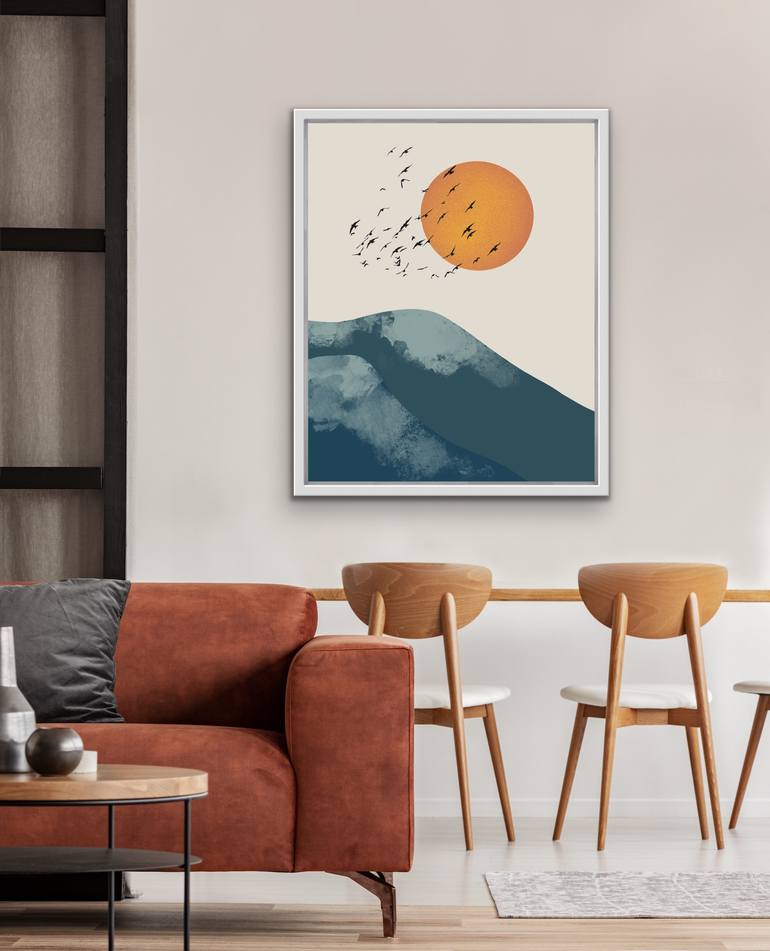 Original Abstract Nature Mixed Media by Oneartsy -