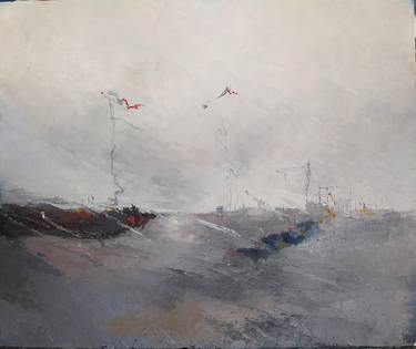 Original Abstract Landscape Painting by Katerina Ivanova