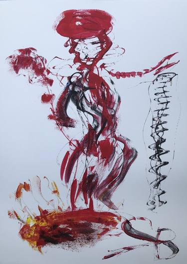 Original Abstract Performing Arts Paintings by Katharina Belaga