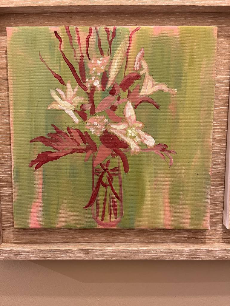 Original Impressionism Floral Painting by SH Y
