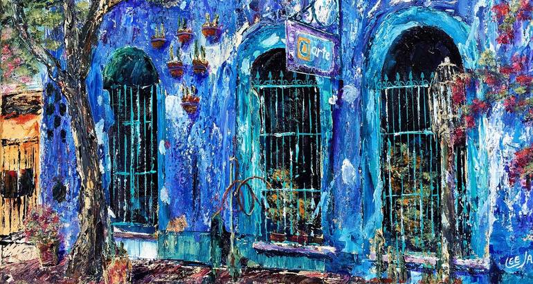 Original Impressionism Architecture Painting by Lee James