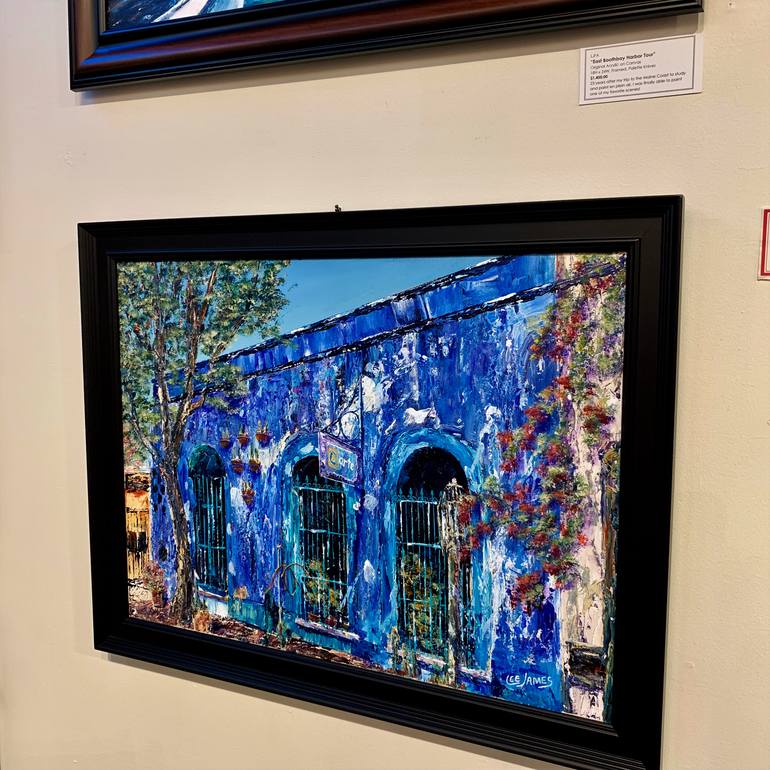 Original Impressionism Architecture Painting by Lee James