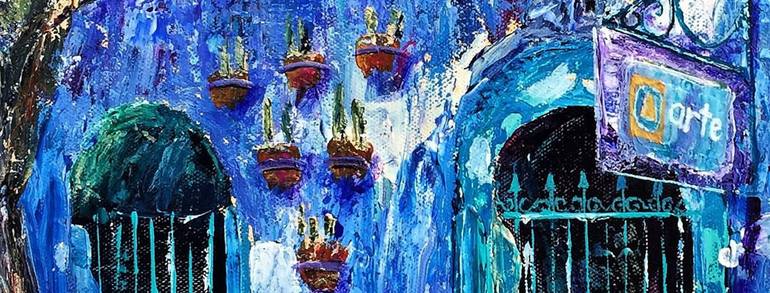 Original Impressionism Architecture Painting by Lee James