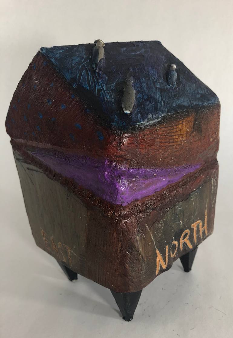 Original Surrealism Landscape Sculpture by Linda Atkinson