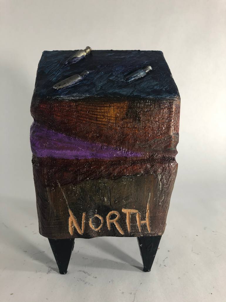 Original Surrealism Landscape Sculpture by Linda Atkinson