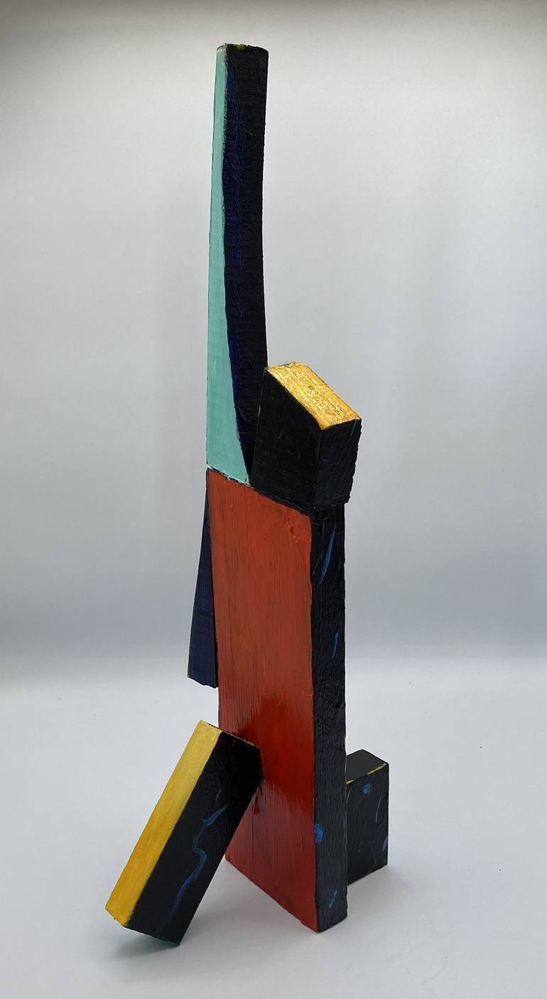 Original Abstract Expressionism Abstract Sculpture by Linda Atkinson